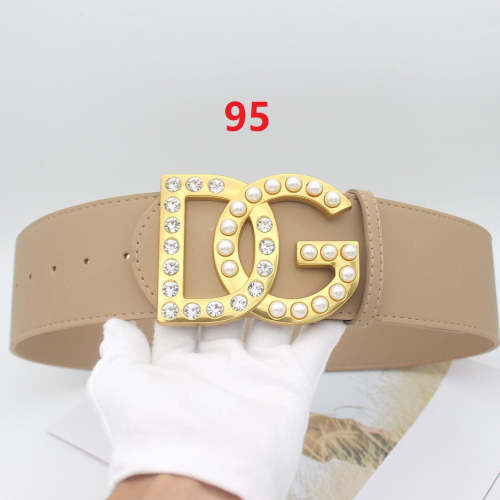 Ladies' belt width 6.8cm, length 105cm, no box, BLT19.9-95-100