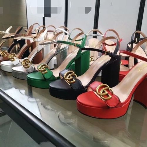 Women leather heel sandal shoes, size 35-42, SS80-503
