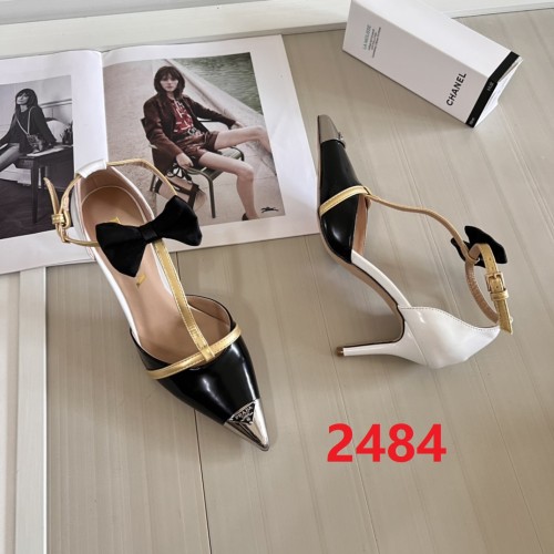 Women heel shoes, heel 8cm,size 34-41, SS60-2484-2485