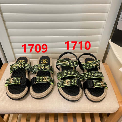 Flat leather sandals slippers , size 35-40 ,SS60-1709-1710