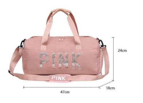 Gym bag Travel tote Nylon waterproof storage bag ,  no box, size 47x18x24cm , B25-9-10