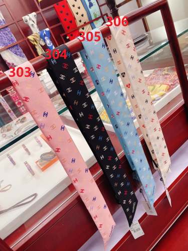 Silk scarf, hair tie , NO BOX, size 8-120cm,  SF15-303-306