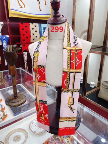 Silk scarf, hair tie , NO BOX, size 8-120cm,  SF15-299-302