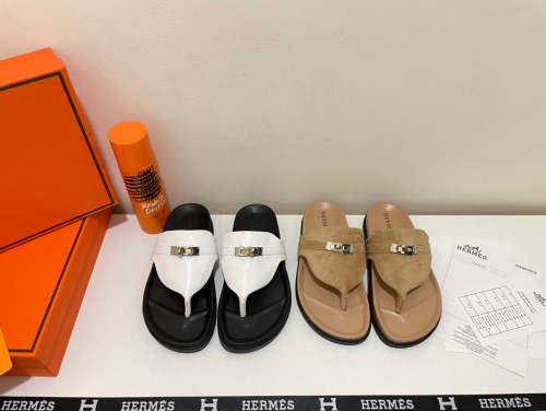 Flat leather sandals slippers , size 35-40 ,with box, SS60-1413-1414