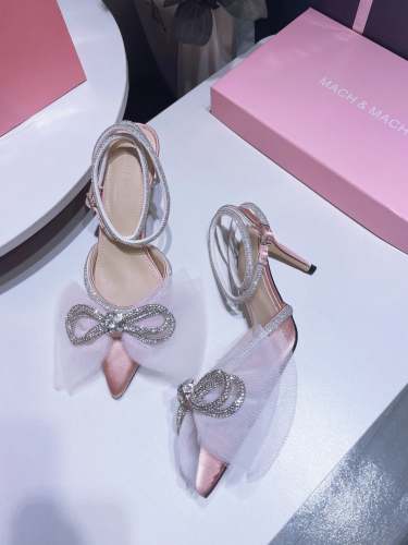Women Lace bow heeled sandals shoes, heel 10cm, size 34-42, SS70-1691