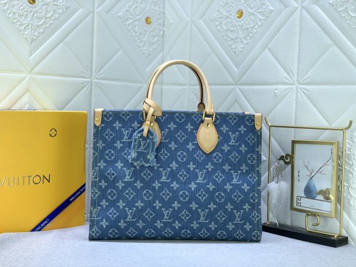 M46871 Canvas leather  bag ,5A,size 35x27x14cm, no box, B110-197
