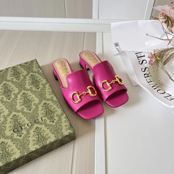 Women heel slipper shoes,heel 2.5cm or 7cm, size 34-42, SS50-1575-1576