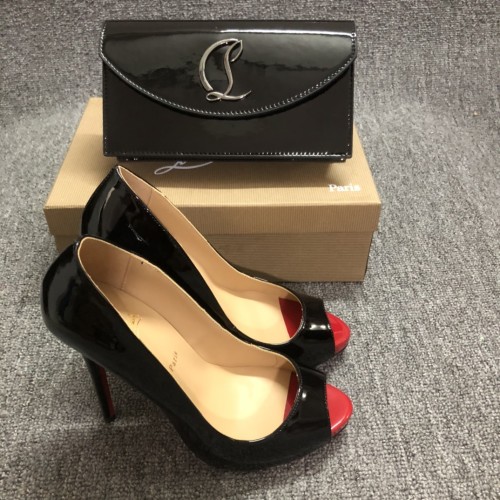 Top quality, real lether, women high heel sandals shoes + cross shoulder bag set,  shoes size 35-43,heel 12cm, bag size 22x12x5.5cm, with box, B300-2