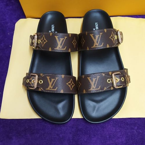 Men women leather slipper shoes, size 35-45,  with box, SS50-814