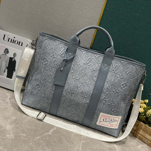 M22537 Canvas leather  bag ,5A,size 43x34x17.5cm, no box, B110-187