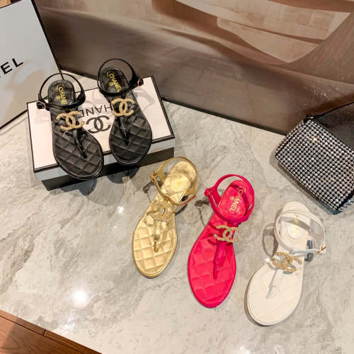 Flat leather sandals slippers , size 34-40 , with box, SS60-1390-1393