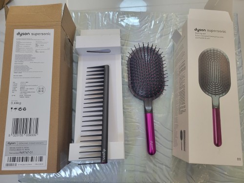 Air cushion anti-static massage comb wide tooth hair comb，2-piece set，with box, HSE20-1