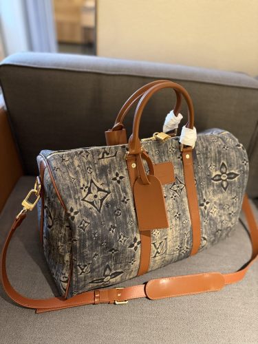 Canvas split leather bag ,AAAA ,size 45cm,no box,  B88-1891