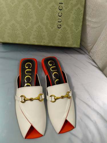 Heel leather sandals slippers,heel 4.5cm, size 35-40 ,with box, SS60-1450