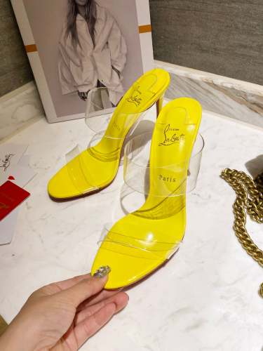 Women transparent heel sandal shoes, heel 10cm, size 35-41, SS50-1165