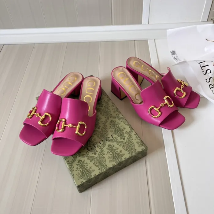 Women heel slipper shoes,heel 2.5cm or 7cm, size 34-42, SS50-1575-1576