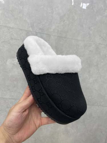 Women flat fur shoes, size 35-43, SS60-2267