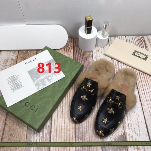 flat fur shoes, size 35-44, with box, SS70-813