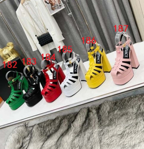 Women heel leather shoes, heel 15cm,waterproof platform 5.5 cm,size 34-42, with box , SS110-182-187