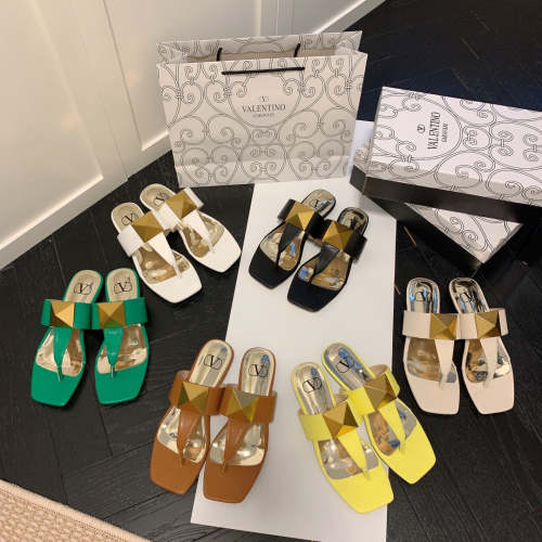 Flat leather sandals slippers , size 35-40 ,with box, SS50-967-972