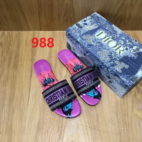 Flat leather sandals slippers , size 34-42 ,with box, SS50-988-991