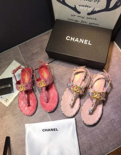 Flat leather sandals slippers , size 35-40 ,with box, SS70-1224-1225