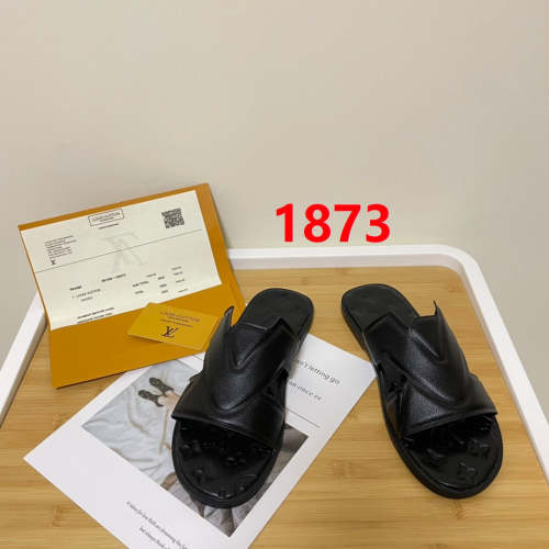 Flat leather sandals slippers , size 35-45, SS60-1873-1874