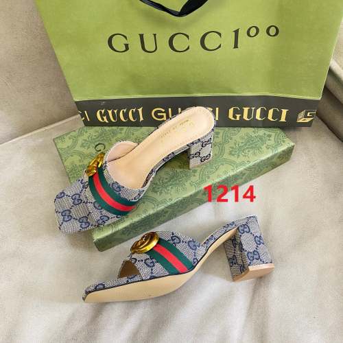 Women's heel slippers shoes , heel 6cm,size 35-40 ,SS50-1214