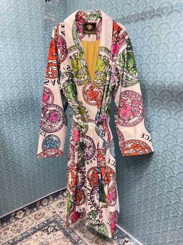 Cottton long bathrobe for men and women,  CL110-98