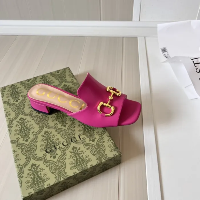 Women heel slipper shoes,heel 2.5cm or 7cm, size 34-42, SS50-1575-1576