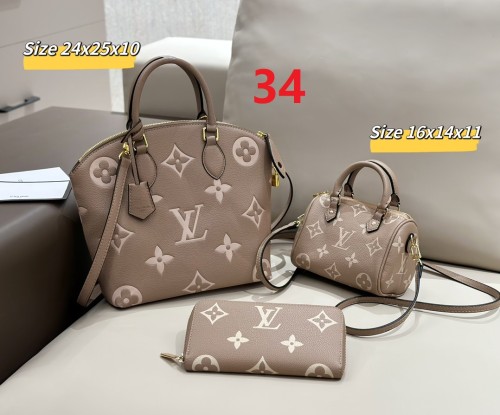 Split leather bag a set,3A ,no box,  B75-34