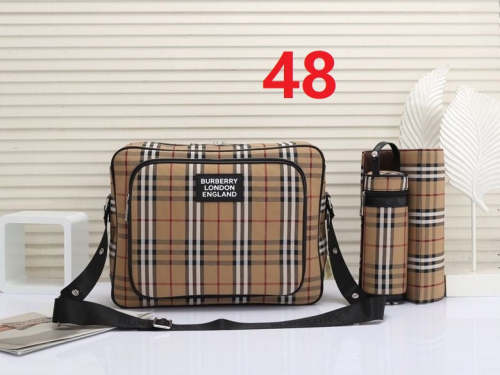 Canvas and split leather baby diaper bag + nursing bottle bag+ cushion, AAA, no box,diaper bag size  35x28x13cm,B98-48