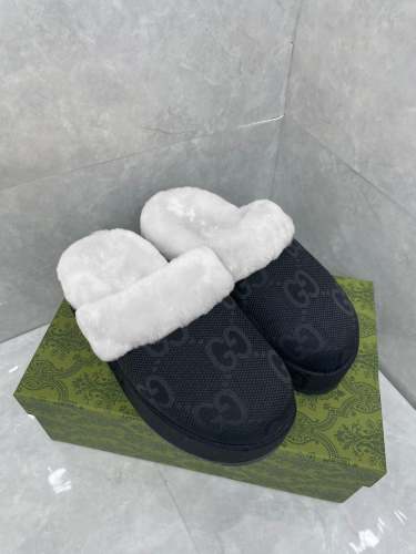 Women flat fur shoes, size 35-43, SS60-2265