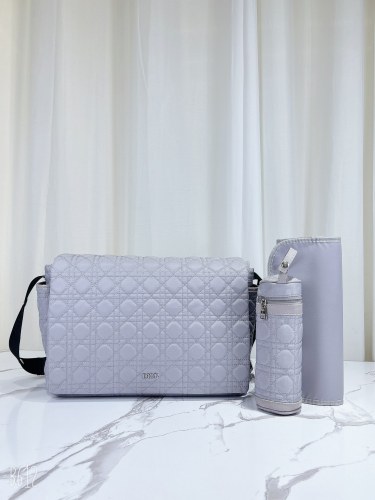 Canvas and split leather baby diaper bag + nursing bottle bag+ cushion, AAA, no box,diaper bag size  40x26x14cm,B98-62
