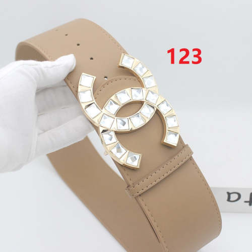 Ladies' belt width 6.8cm, length 105cm, no box, BLT19.9-123-128