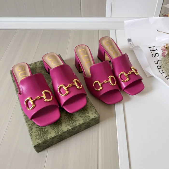 Women heel slipper shoes,heel 2.5cm or 7cm, size 34-42, SS50-1575-1576