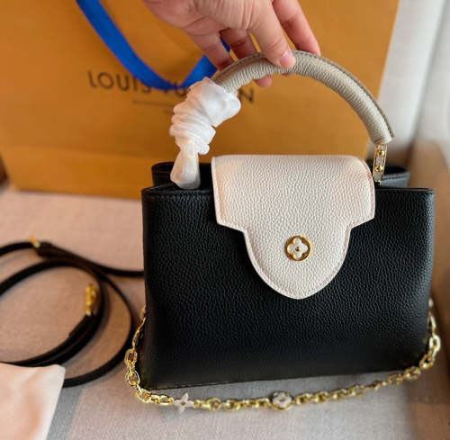 Capucines Leather  bag ,5A , size 27x20cm ,no box,  B110-120