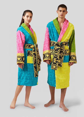 Cottton long bathrobe for men and women,  CL110-97