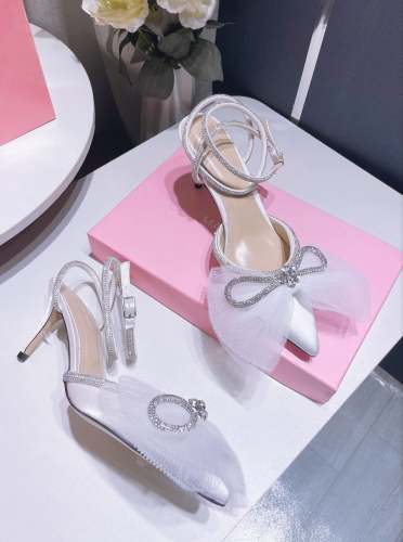 Women Lace bow heeled sandals shoes, heel 10cm, size 34-42, SS70-1692