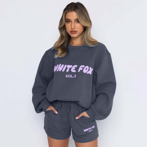 Women's Sports hoodie set hoodie + shorts clothes，size S-3XL,CL25-64-69