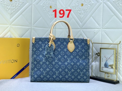 M46871 Canvas leather  bag ,5A,size 35x27x14cm, no box, B110-197