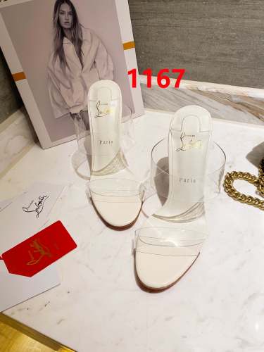 Women transparent heel sandal shoes, heel 10cm, size 35-41, SS50-1167