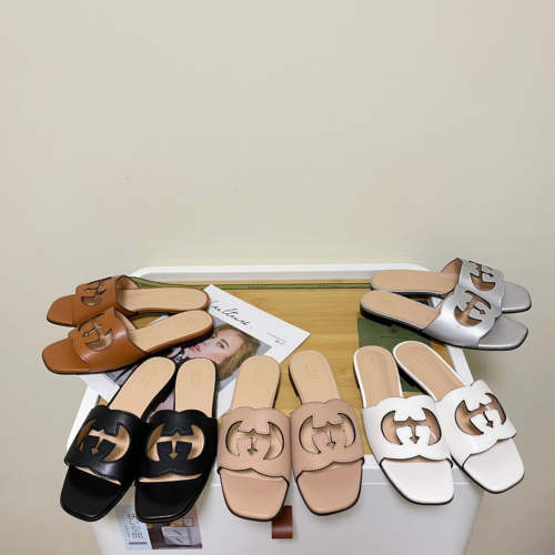 Flat leather sandals slippers , size 35-41 ,SS50-1069-1073
