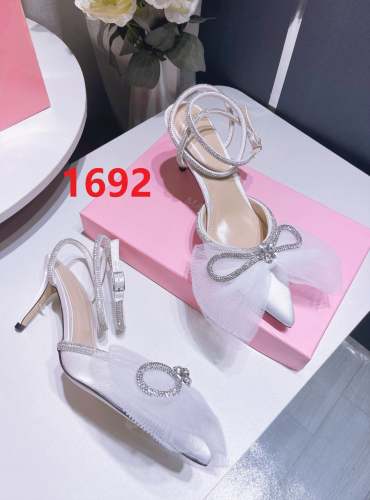 Women Lace bow heeled sandals shoes, heel 10cm, size 34-42, SS70-1692