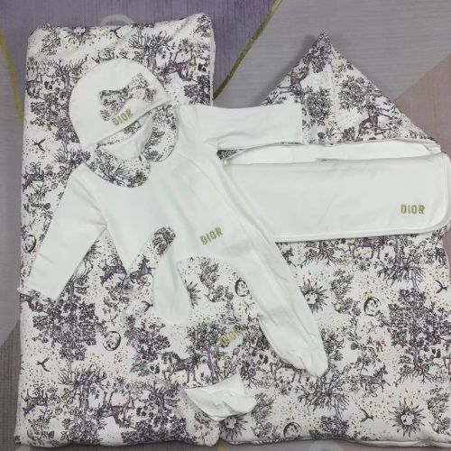 Newborn Baby crawl suit five-piece suit Cloak quilt  set clothes , CL110-139