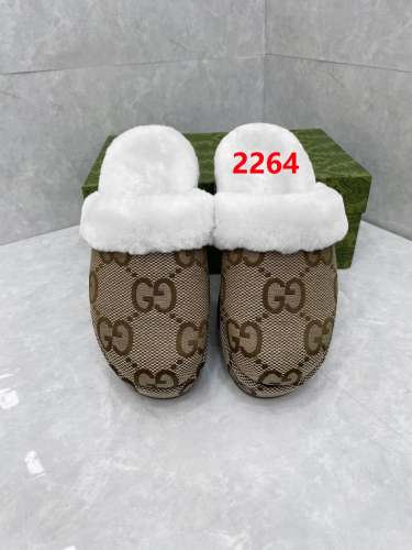 Women flat fur shoes, size 35-43, SS60-2264