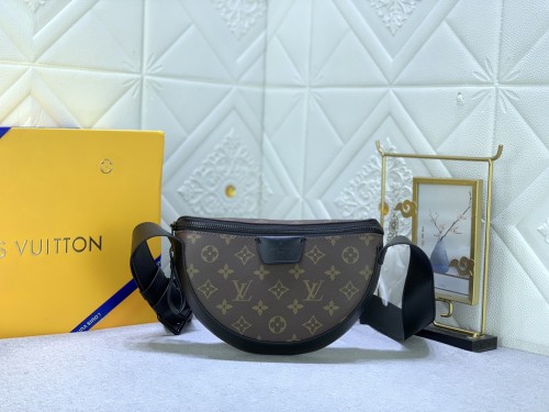 Canvas leather  bag ,5A,size 24.5X16X4.5cm, no box, B110-205