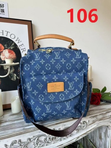 Canvas PU leather bag ,budget ,size 30x25x15cm,no box,  B35-106