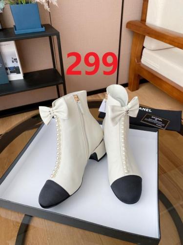 women leather heel boots shoes, heel 5cm, size 35-40, with box,SS80-299-300