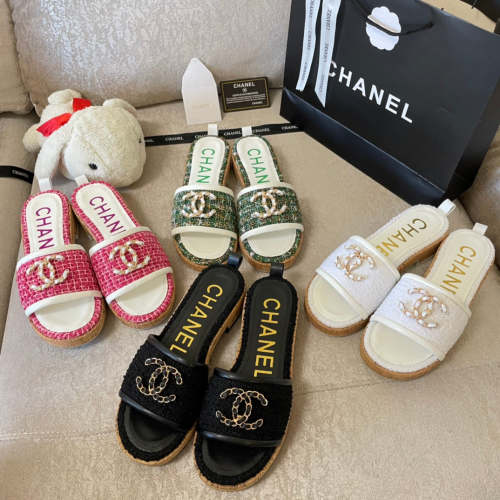 Flat leather sandals slippers , size 34-41 , with box, SS60-1345-1348